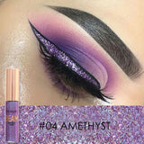 FOCALLURE 5 Colors Glitter Eyeliner Eyeshadow For Easy to Wear Waterproof Liquid Eyeliner Makeup Glitter Eye Liner