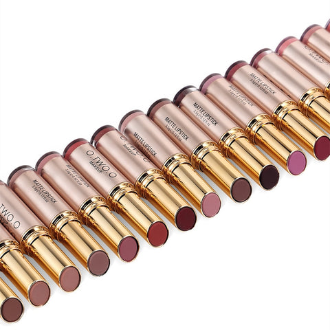 20colors/lot O.TWO.O Matte Lipstick Set Wholesale Moisturizer Smooth Lipstick Waterproof Lasting Profession Lipsticks Makeup