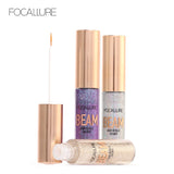 FOCALLURE 5 Colors Glitter Eyeliner Eyeshadow For Easy to Wear Waterproof Liquid Eyeliner Makeup Glitter Eye Liner