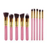 10 PCS Silver/Golden Makeup Brushes Set pincel maquiagem Cosmetics Women Makeup Tool Powder Eyeshadow Brush Cosmetic Set New