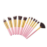 10 PCS Silver/Golden Makeup Brushes Set pincel maquiagem Cosmetics Women Makeup Tool Powder Eyeshadow Brush Cosmetic Set New