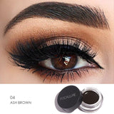 FOCALLURE Eyes Comestic Waterproof Eye Liner Gel Makeup Long Lasting Liquid Eyeliner Cream Eyeliner Makeup Set + Black Brush