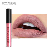 FOCALLURE Waterproof Long-lasting Lip Gloss Pigment Dark Purple Black Red Velvet Matte Liquid Lipstick