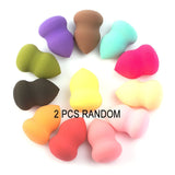 2 PCS Soft Hydrophilic Makeup Sponge BB Cream Beauty Egg Wholesale Puff Wet Dry Dual Use Face Foundation Powder Gourd Cosmetic