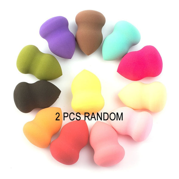 2 PCS Soft Hydrophilic Makeup Sponge BB Cream Beauty Egg Wholesale Puff Wet Dry Dual Use Face Foundation Powder Gourd Cosmetic