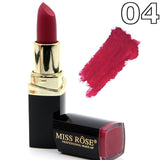Professional Matte Lipstick Cosmetic Waterproof Long Lasting Pigment Velvet Miss Rose Brand Sexy Red Lip Matte Nude Lipstick