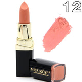 Professional Matte Lipstick Cosmetic Waterproof Long Lasting Pigment Velvet Miss Rose Brand Sexy Red Lip Matte Nude Lipstick