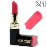 Professional Matte Lipstick Cosmetic Waterproof Long Lasting Pigment Velvet Miss Rose Brand Sexy Red Lip Matte Nude Lipstick