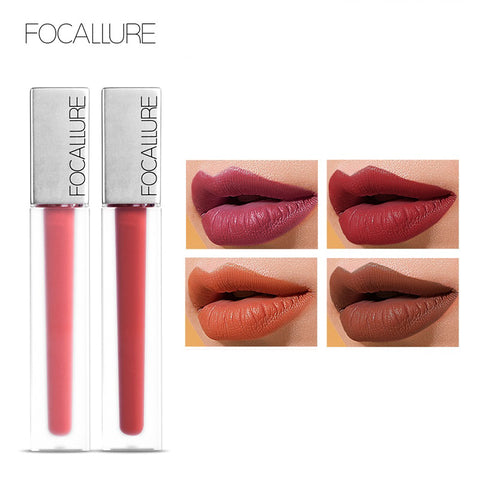 FOCALLURE Top Quality Lipstick Long-lasting Lip Make Up Ultra-matte Lip Stain Beauty Red Lips Batom Cosmetic Kiss  proof