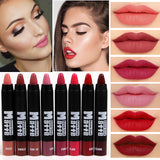 Miss Rose Brand Lipstick Makeup Sexy Matte Lip Kit Women Lipstick Long Lasting Waterproof Red Velvet Matte Nude Lipstick Pencil