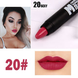Miss Rose Brand Lipstick Makeup Sexy Matte Lip Kit Women Lipstick Long Lasting Waterproof Red Velvet Matte Nude Lipstick Pencil