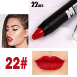 Miss Rose Brand Lipstick Makeup Sexy Matte Lip Kit Women Lipstick Long Lasting Waterproof Red Velvet Matte Nude Lipstick Pencil