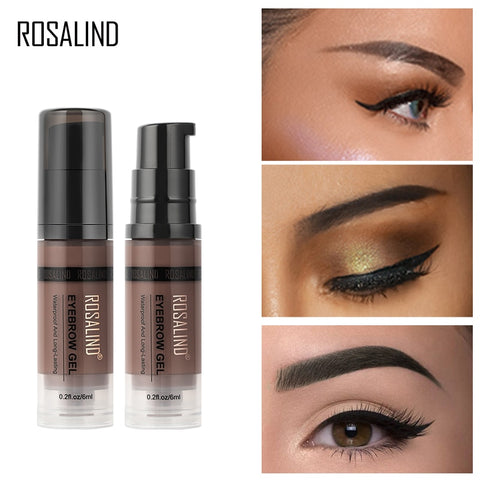ROSALIND Eyebrow Pencil Gel for Eyebrow Kit  Brow Gel Transparent Waterproof Professional Makeup Cosmetics For Eyebrow Shades