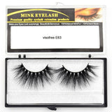 Visofree Eyelashes Mink Eyelashes Criss-cross Strands Cruelty Free High Volume Mink Lashes Soft Dramatic Eye lashes E80 Makeup