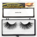 Visofree Eyelashes Mink Eyelashes Criss-cross Strands Cruelty Free High Volume Mink Lashes Soft Dramatic Eye lashes E80 Makeup