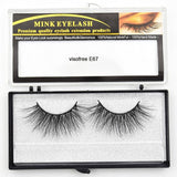 Visofree Eyelashes Mink Eyelashes Criss-cross Strands Cruelty Free High Volume Mink Lashes Soft Dramatic Eye lashes E80 Makeup