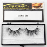 Visofree Eyelashes Mink Eyelashes Criss-cross Strands Cruelty Free High Volume Mink Lashes Soft Dramatic Eye lashes E80 Makeup