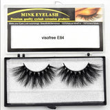 Visofree Eyelashes Mink Eyelashes Criss-cross Strands Cruelty Free High Volume Mink Lashes Soft Dramatic Eye lashes E80 Makeup