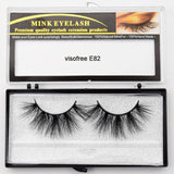 Visofree Eyelashes Mink Eyelashes Criss-cross Strands Cruelty Free High Volume Mink Lashes Soft Dramatic Eye lashes E80 Makeup