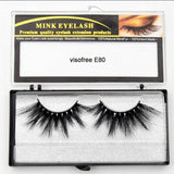 Visofree Eyelashes Mink Eyelashes Criss-cross Strands Cruelty Free High Volume Mink Lashes Soft Dramatic Eye lashes E80 Makeup
