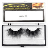 Visofree Eyelashes Mink Eyelashes Criss-cross Strands Cruelty Free High Volume Mink Lashes Soft Dramatic Eye lashes E80 Makeup