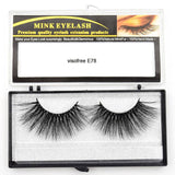 Visofree Eyelashes Mink Eyelashes Criss-cross Strands Cruelty Free High Volume Mink Lashes Soft Dramatic Eye lashes E80 Makeup