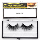 Visofree Eyelashes Mink Eyelashes Criss-cross Strands Cruelty Free High Volume Mink Lashes Soft Dramatic Eye lashes E80 Makeup