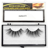 Visofree Eyelashes Mink Eyelashes Criss-cross Strands Cruelty Free High Volume Mink Lashes Soft Dramatic Eye lashes E80 Makeup