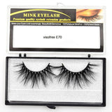 Visofree Eyelashes Mink Eyelashes Criss-cross Strands Cruelty Free High Volume Mink Lashes Soft Dramatic Eye lashes E80 Makeup