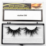 Visofree Eyelashes Mink Eyelashes Criss-cross Strands Cruelty Free High Volume Mink Lashes Soft Dramatic Eye lashes E80 Makeup