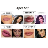 NORTHSHOW 12 Colors Matte Liquid Lipstick Moisturizer Long Lasting Lip Tint Glitter Matte Lip Gloss Nude Shimmer Red Lips Makeup