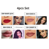 NORTHSHOW 12 Colors Matte Liquid Lipstick Moisturizer Long Lasting Lip Tint Glitter Matte Lip Gloss Nude Shimmer Red Lips Makeup