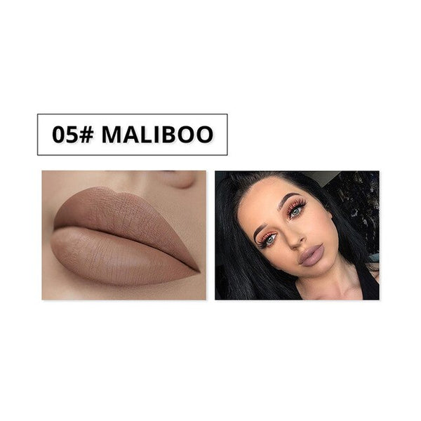 NORTHSHOW 12 Colors Matte Liquid Lipstick Moisturizer Long Lasting Lip Tint Glitter Matte Lip Gloss Nude Shimmer Red Lips Makeup
