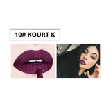 NORTHSHOW 12 Colors Matte Liquid Lipstick Moisturizer Long Lasting Lip Tint Glitter Matte Lip Gloss Nude Shimmer Red Lips Makeup