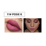 NORTHSHOW 12 Colors Matte Liquid Lipstick Moisturizer Long Lasting Lip Tint Glitter Matte Lip Gloss Nude Shimmer Red Lips Makeup