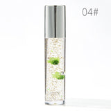 Fashion Flowers Gold Foil Color Long Lasting Lip Gloss Temperature Color Change Lip Gloss Moisture Crystal Transparent Lipstick