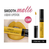 VIBELY Matte Sexy Liquid Lip Gloss Matte Lipsick Long Lasting Waterproof Cosmetic Beauty Makeup Keep 24 Hours Lipgloss