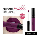VIBELY Matte Sexy Liquid Lip Gloss Matte Lipsick Long Lasting Waterproof Cosmetic Beauty Makeup Keep 24 Hours Lipgloss