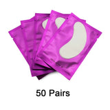 50/100 Pairs Under Eye Pads Patch Set Eyelash Extensions Pads 100% Natural Hydrogel Under Eye Gel Pads for DIY Eyelash Extension