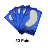 50/100 Pairs Under Eye Pads Patch Set Eyelash Extensions Pads 100% Natural Hydrogel Under Eye Gel Pads for DIY Eyelash Extension