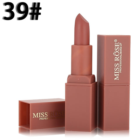 MISS ROSE Brand Matte Lip Stick Waterproof Long Lasting Velvet Sexy Red Lips Pigments Makeup Matte Lipstick Beauty for Lip Stick