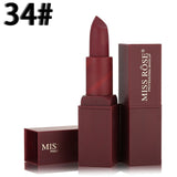 MISS ROSE Brand Matte Lip Stick Waterproof Long Lasting Velvet Sexy Red Lips Pigments Makeup Matte Lipstick Beauty for Lip Stick
