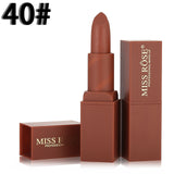MISS ROSE Brand Matte Lip Stick Waterproof Long Lasting Velvet Sexy Red Lips Pigments Makeup Matte Lipstick Beauty for Lip Stick
