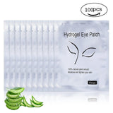 100 Pairs/lot Lint Free ASB plastic material Eye Patch Hydra Gel Pad Patches for Eyelash Extensions Supply Tape Beauty Tools