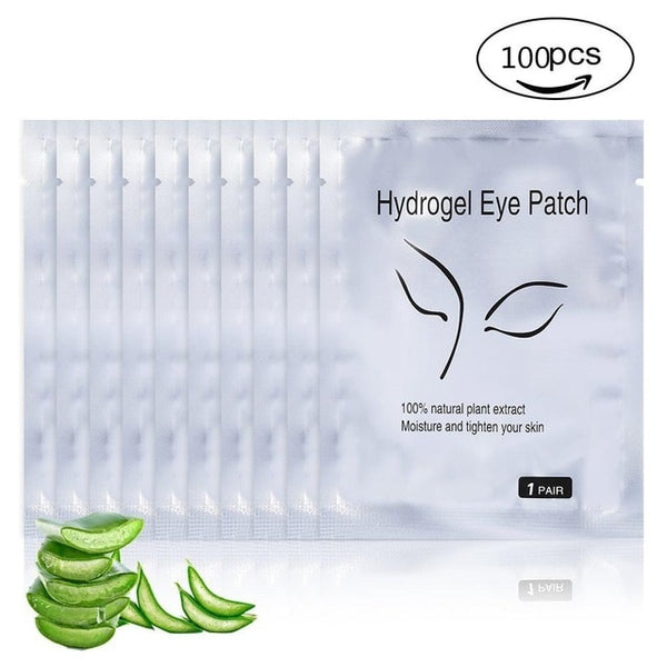 100 Pairs/lot Lint Free ASB plastic material Eye Patch Hydra Gel Pad Patches for Eyelash Extensions Supply Tape Beauty Tools