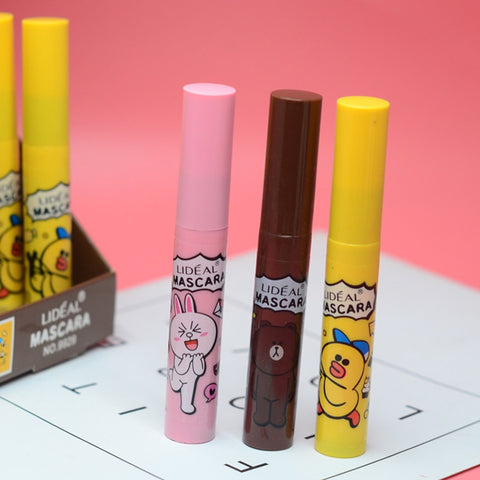 LIDEAL Fashion Cute Mascara Black Lengthening Curling Thick Cartoon Style Eyes Makeup Waterproof Fast Dry 4d Eyelash Cosmetic