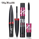 2pcs/set Waterproof Mascara 4d Silk Fiber Eyelash Lengthening Natural Eye Lashes Volume Extension Cosmetic Mascara