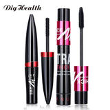 2pcs/set Waterproof Mascara 4d Silk Fiber Eyelash Lengthening Natural Eye Lashes Volume Extension Cosmetic Mascara