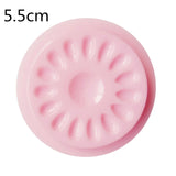 False Eyelashes Extension Glue Holder Fake Eye Lashes Extension Pallet Pads Plastic Gasket For Eyelash Extensions Flower shape