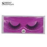 SHIDISHANGPIN 1 pair 3d mink eyelashes makeup natural long false lashes fluffy mink fake eyelashes volume eye lashes extension